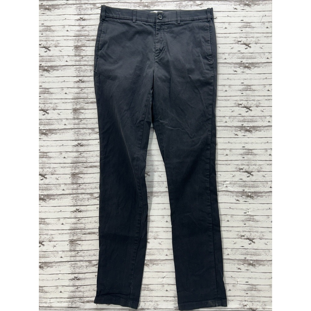 Hill City Everyday Chino Pants Men's Size 34x35 Washed Black Stretch Wicking